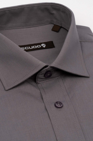 Camasa clasica gri slim fit [2]