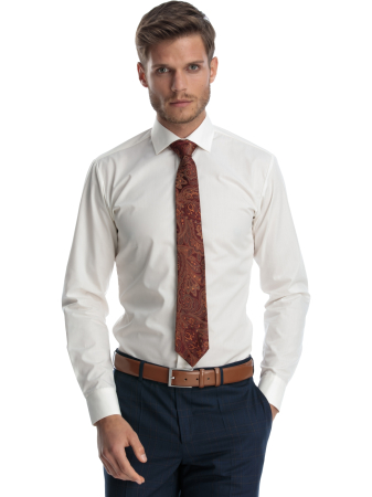CLASICE - Camasa clasica slim fit crem