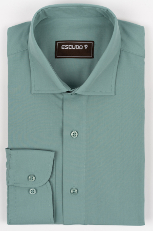 CAMASI - Camasa clasica verde slim fit