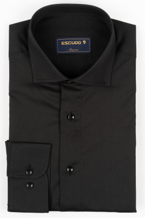 Camasa Easy Care neagra Slim Fit