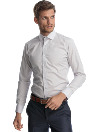 Camasa clasica barbati  gri slim fit
