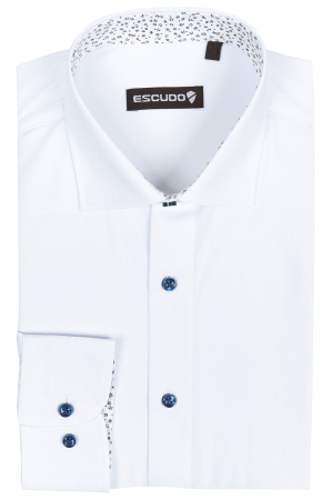 Camasa office slim cu insertii florale [0]