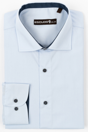 Camasa office slim fit bleu [0]