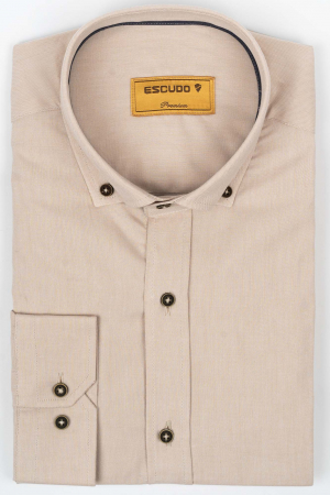 CLASICE - Camasa Premium Oxford bej slim fit