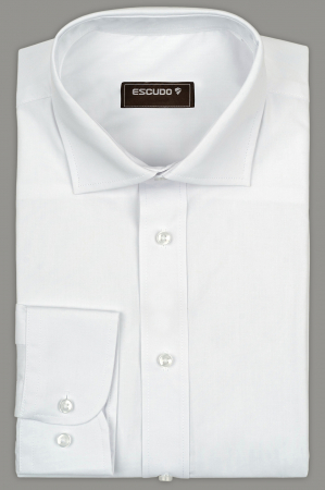 CLASICE - Camasa regular alba 100% bumbac