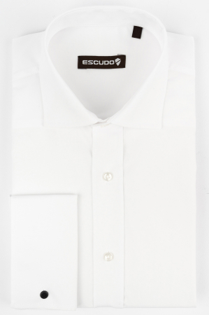 Camasa regular cu manseta de butoni 100% bumbac [0]