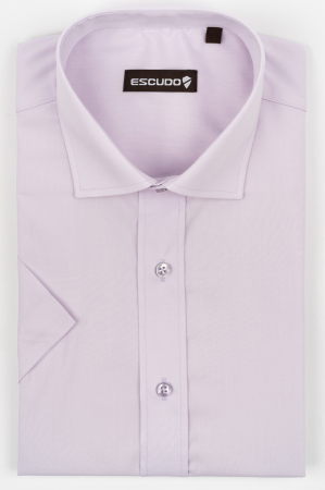 CLASICE - Camasa regular fit lila 2XL-3XL cu maneca scurta
