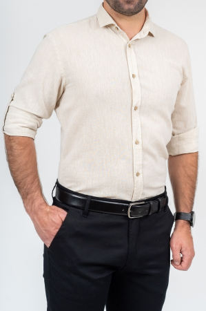 Camasa regular fit premium bej din in [2]