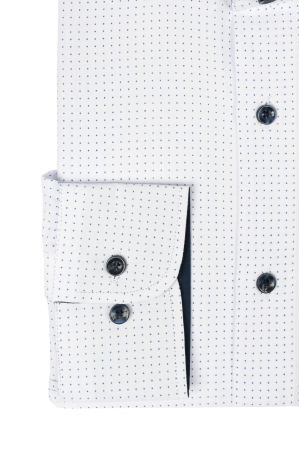 Camasa slim alba cu buline albastre [1]