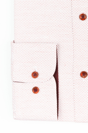 Camasa slim fit alba cu picouri rosii [2]