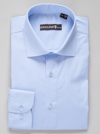 Camasa slim fit bleu TALL - 2XL [0]