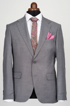 COSTUME BARBATI - Costum barbati slim fit gri-inchis