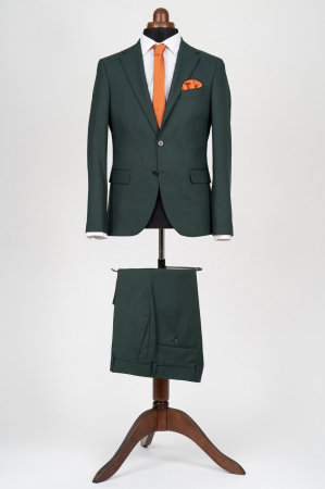 COSTUME BARBATI - Costum barbati slim fit verde-inchis