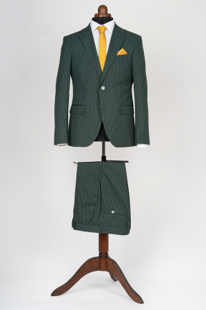 COSTUME BARBATI - Costum barbati slim fit verde-dungi