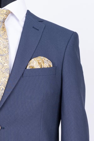 Costum bleumarin pepit slim [1]