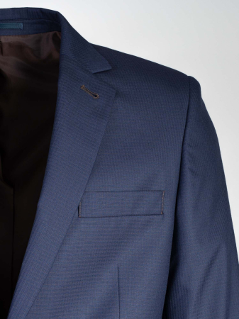Costum bleumarin slim fit cu caro [2]