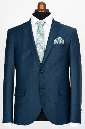 Costum cu vesta slim fit bleumarin-caro [1]