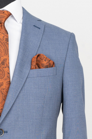 Costum slim albastru-gri [2]