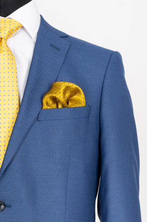 Costum slim albastru-pepit [1]