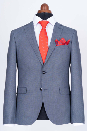 Costum slim bleu pepit [2]