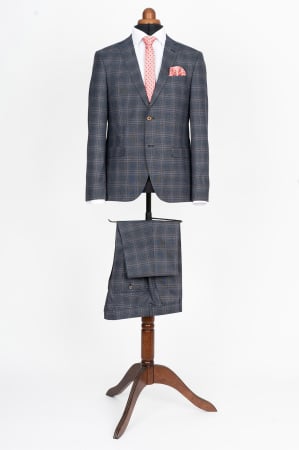 Costum slim bleumarin caro [0]