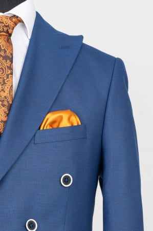 Costum slim bleumarin cu doua randuri de nasturi [1]