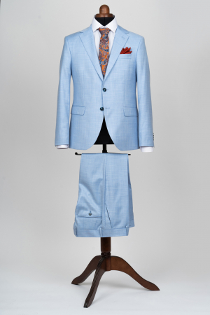 Costum slim fit bleu [0]