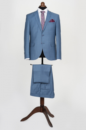 COSTUME BARBATI - Costum slim fit bleu