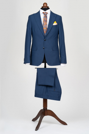 COSTUME BARBATI - Costum slim fit bleumarin-deschis