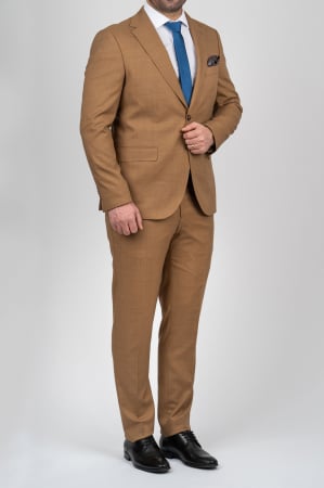 COSTUME BARBATI - Costum barbati camel slim fit
