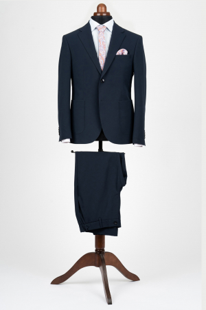 COSTUME BARBATI - Costum slim fit bleumarin Travel