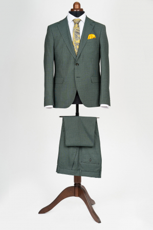 COSTUME BARBATI - Costum slim fit verde-pepit