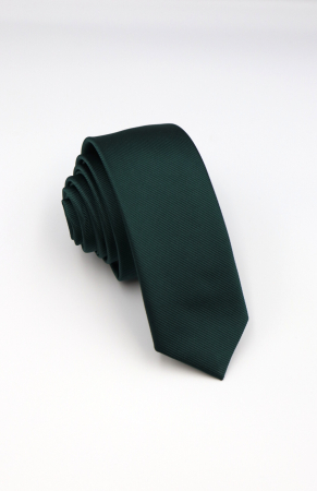 CRAVATE - Cravata ingusta verde padure