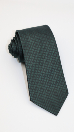 CRAVATE - Cravată verde cu model geometric negru