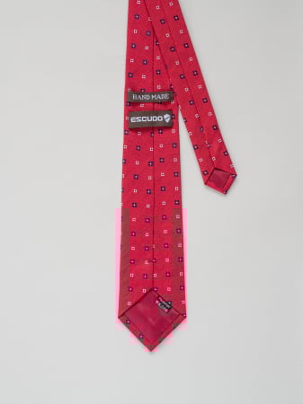 Cravata cu elemente florale rosie [2]