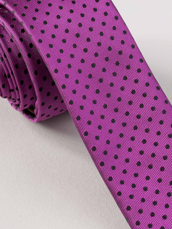 Cravata ingusta picouri mov [1]