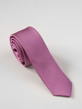 Cravata ingusta uni roz [0]