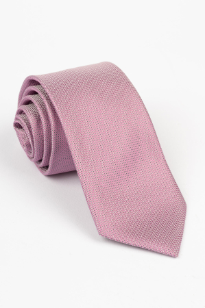 Cravata roz cu picouri negre [0]