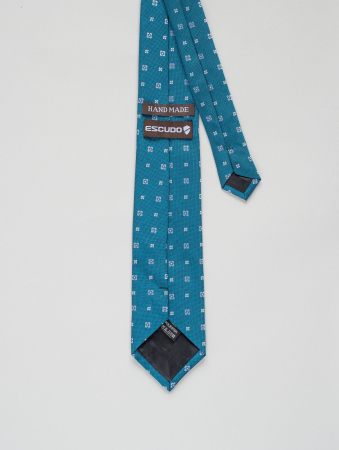 Cravata turcoaz cu imprimeu floral [2]