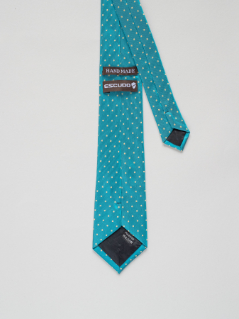 Cravata turcoaz cu picouri [2]