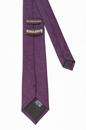 Cravata bleumarin cu insertie fucsia [2]