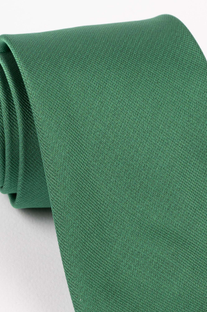 Cravata verde uni [2]