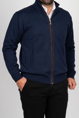 JACHETE - Jacheta cu fermoar barbati regular fit bleumarin