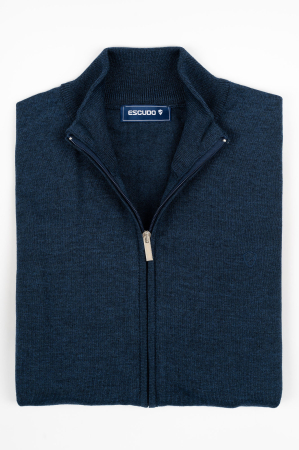 JACHETE - Jacheta cu fermoar barbati slim fit bleumarin