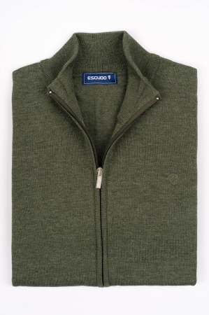 JACHETE - Jacheta cu fermoar barbati slim fit vernil