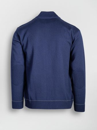 Jacheta cu fermoar regular bleumarin [1]