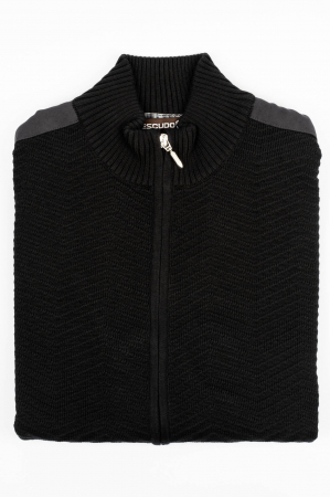 JACHETE - Jacheta slim fit neagra cu fermoar
