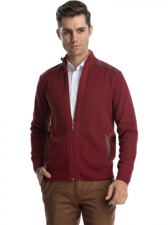 Jacheta slim visinie cu fermoar [0]