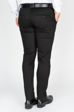 Pantaloni barbati chino slim negri [2]