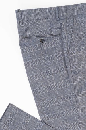 Pantaloni barbati stofa slim gri caro [3]